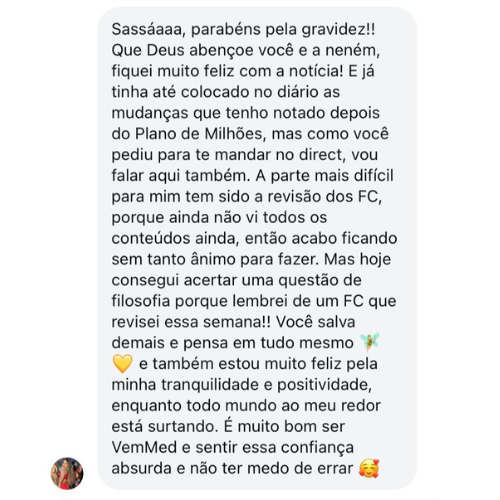 Depoimento de aluna VemMED 21